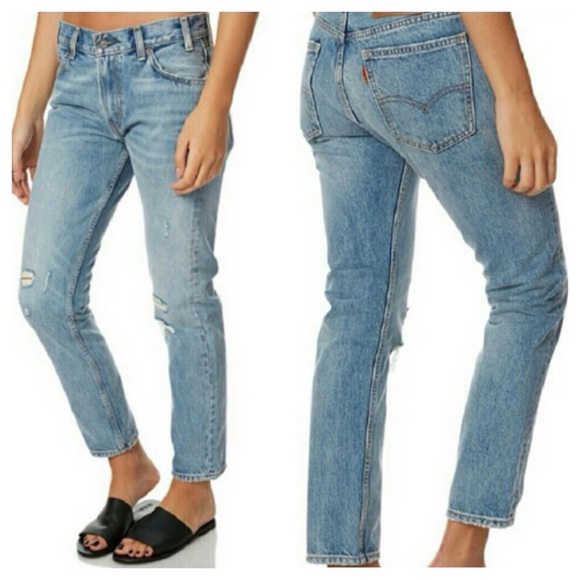 LEVI'S - 505c Distressed Vintage Style Jeans - Picture 7 of 8